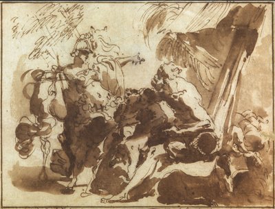 Minerva apareciendo a un pastor de Gaetano Gandolfi
